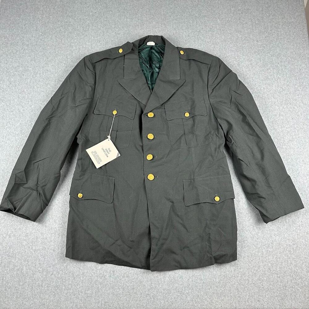 The Army Uniform Green Soldier Jacket Men’s Sz 40R NWT Gold Buttons Blazer USA